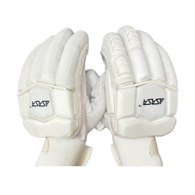 ASASA TEST EDITION BATTING GLOVES ( WHITE COLOUR )