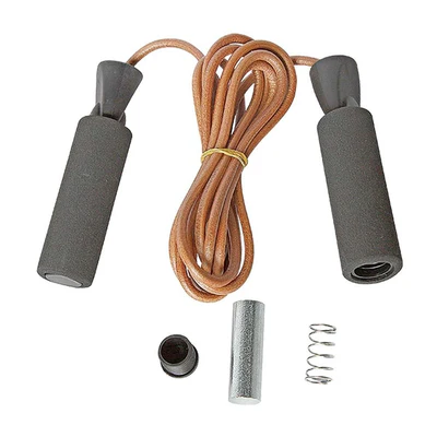 LEATHER JUMP ROPE WITH WEIGHT