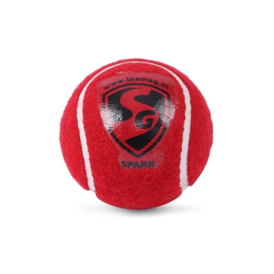 SG SPARK HEAVY CRICKET TENNIS BALL (RED)
