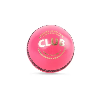 SG CLUB PINK CRICKET LEATHER BALL