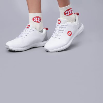 SS WHITW EDITION CRICKET SHOE