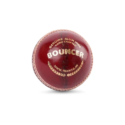 SG BOUNCER RED CRICKET LEATHER BALL
