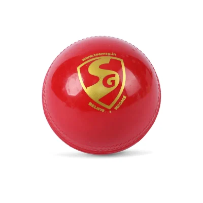SG EVERLAST SYNTHETIC CRICKET BALL (RED)