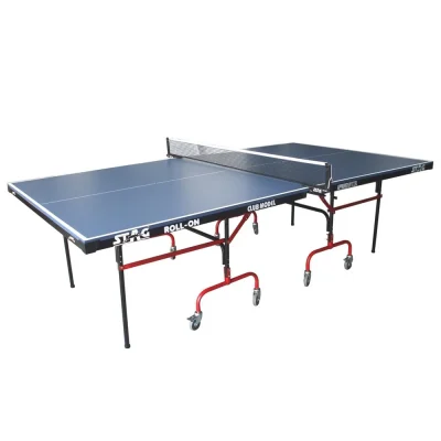 STAG CLUB TABLE TENNIS TABLE WITH 75 MM WHEELS & LEVELERS 19 MM TOP
