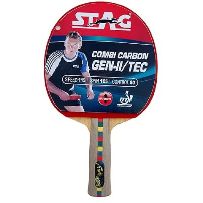 STAG COMBI CARBON GEN-II/TEC TABLE TENNIS RACKET