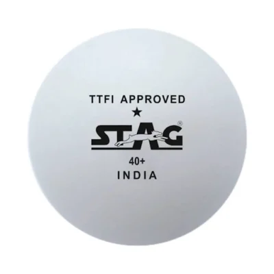 STAG 1 STAR TABLE TENNIS BALL (WHITE & ORANGE)